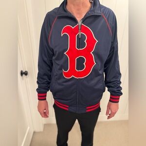Boston Red Sox Cooperstown Collection Track Jacket - Retro Throwback